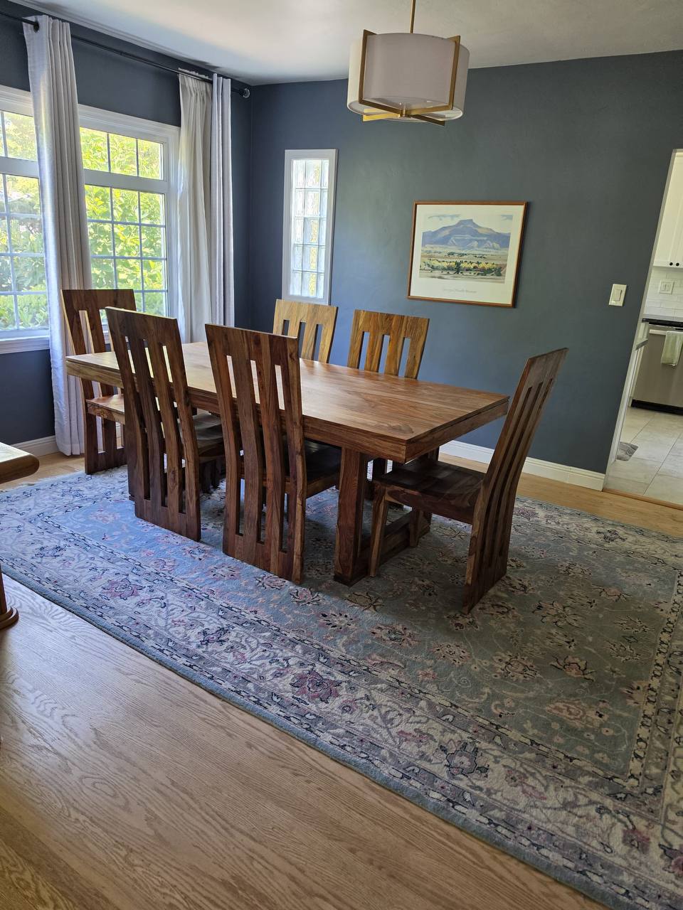 Dining room after house cleaning in the Sacramento area